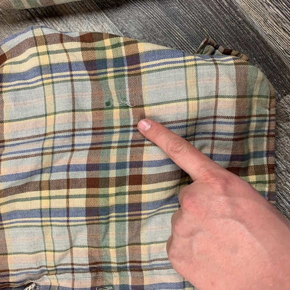 Vintage Arrow Insulated Flannel Size Large 90s Button Up Casual Workwear Collar - Picture 3 of 7